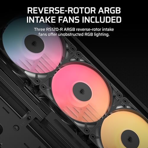 CORSAIR Frame 4500X RS-R ARGB 파노라마 유리 미드타워 PC 케이스 - 블랙 — 사진 5