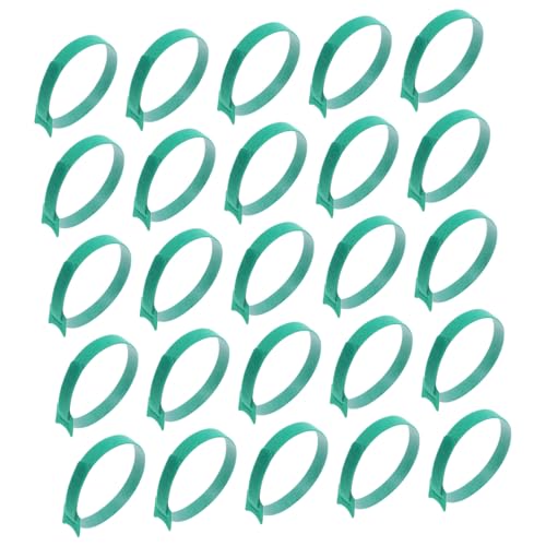 Vaguelly 100 piezas Cintas para Cables con Gancho y Bucle, Organizadores Reutilizables para Gestión de Cables de Electrodomésticos y Escritorios, Verde 12mm X 300mm para Uso Interior y Exterior miniatura 1