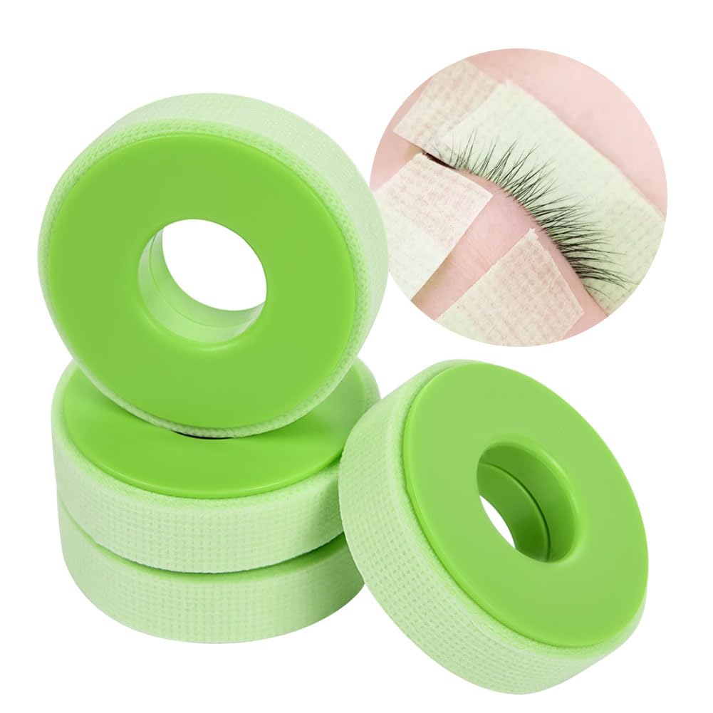 Lunamoon 4 Rolls Tape for Eyelash Extensions Eyelash Tape Eyelash Tape, Band-Green*4
