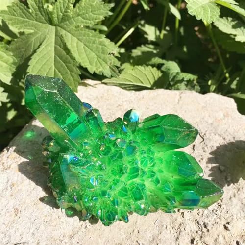 Quartz aura ange vert en cristal de titane de 120g, cadeau idéal pour amateurs
