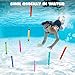 JOYIN Diving Sticks Pool Toys, 8 Pcs Underwater Training Pool Dive Stick for Kids, Colorful Swimming Toy Sinking Throwing Sticks for Kids Gifts Summer Swim Training Water Fun Pool Games(Sticks)