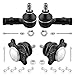 WEDOAUTO 4Pc Steering Front Outer Tie Rod Ends Upper Ball Joints Fit For Chevrolet LUV 1981 1982, For Isuzu Trooper 1984-1986, For Isuzu Pickup 1981 1982 1983 1984 1985 1986 1987 Replace# ES2144 K9042
