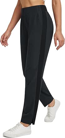 High Stretch Women’s Sport Tight Pants - Mid Waist, Zipper Fly Style