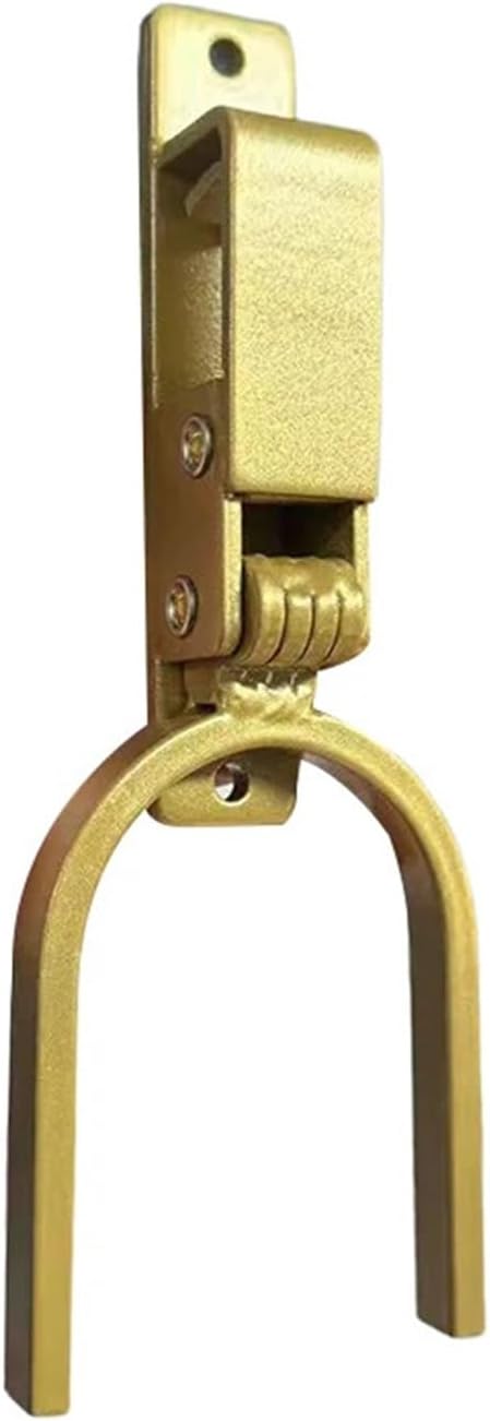 Instant Locking Gate Latch Locking Gate Latch, Heavy-Duty One-Hand Automatic Lock with Spring Mechanism, Stainless Steel Easy Installation