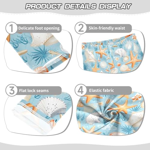 Girls' Leggings Starfish Shell Kids Yoga Tights Pants 1 Pack 208504803