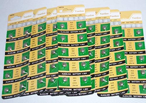 100 Ag3 392 Lr41 Alkaline Batteries Sr41 Buttton Cell (10 Pack Of 10. 100 Total) #TOP12
