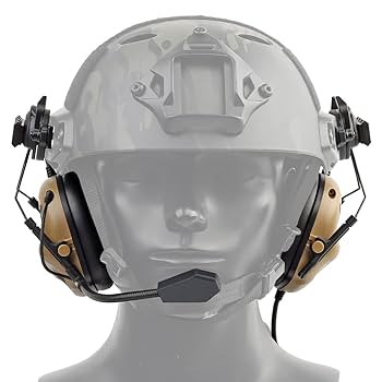 Amazon.co.jp: 戦術ヘルメットヘッドセットヘッドフォン電子射撃