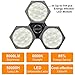 LED Garage Lights 50W 6000LM 6000K Deformable LED Garage Ceiling Lights with 3 Adjustable Panels, Super bright E26/E27 LED Light Bulbs Energy Saving Garage Light Bulb for Basement Workshop Stadium