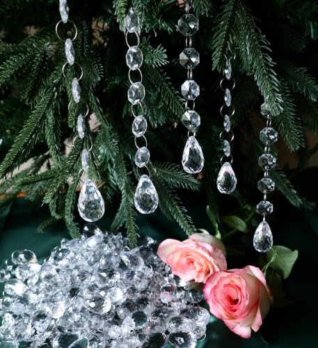 Christmas Tree Decorations Crystal Hanging Ornaments 25Pcs, Acrylic - image 6