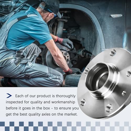 Nxtrip [5-Lug w/ABS, 32mm Bearing] Rear Wheel Bearing Hub Compatible with 2006-2010 Volkswagen Passat, 2010-2015 VW Golf, Compatible with Jetta CC Beetle EOS GTI Tiguan Arteon, Audi TT Q3, 512319
