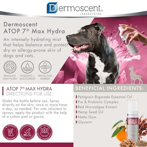 Dermoscent NEXTMUNE ATOP 7 Max Hydra soin peau atopique chien chat