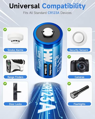 24-Pack HW CR123A 3V 1700mAh Lithium Batteries - image 6