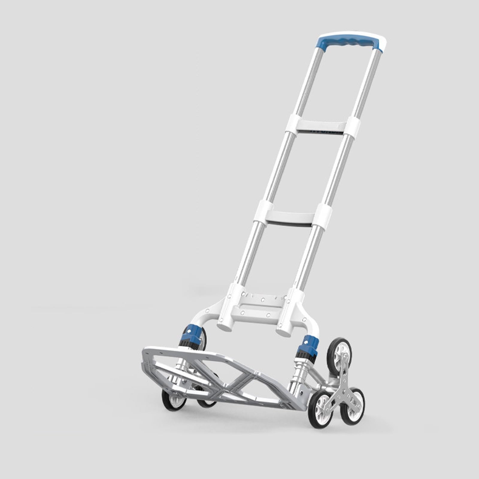 Silent-Wheel-Treppensteiger-Sackkarre – Treppensteiger aus Aluminiumlegierung, Ausgestattet mit Einem Teleskopgriff und Gummirädern; Geeignet for den Materialtransport(X-Small)