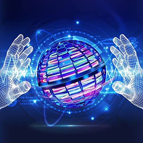 Flying Orb Ball Hover Ball Led Lights 360°Rotating Floating Infinity Orb Boomerang Ball Outdoor and Indoor with Family Friend (Blue-1) (Blue) Flying Orb Ball Hover Ball Led Lights 360°Rotating Floating Infinity Orb Boomerang Ball Outdoor and Indoor with Family Friend (Blue-1) (Blue)