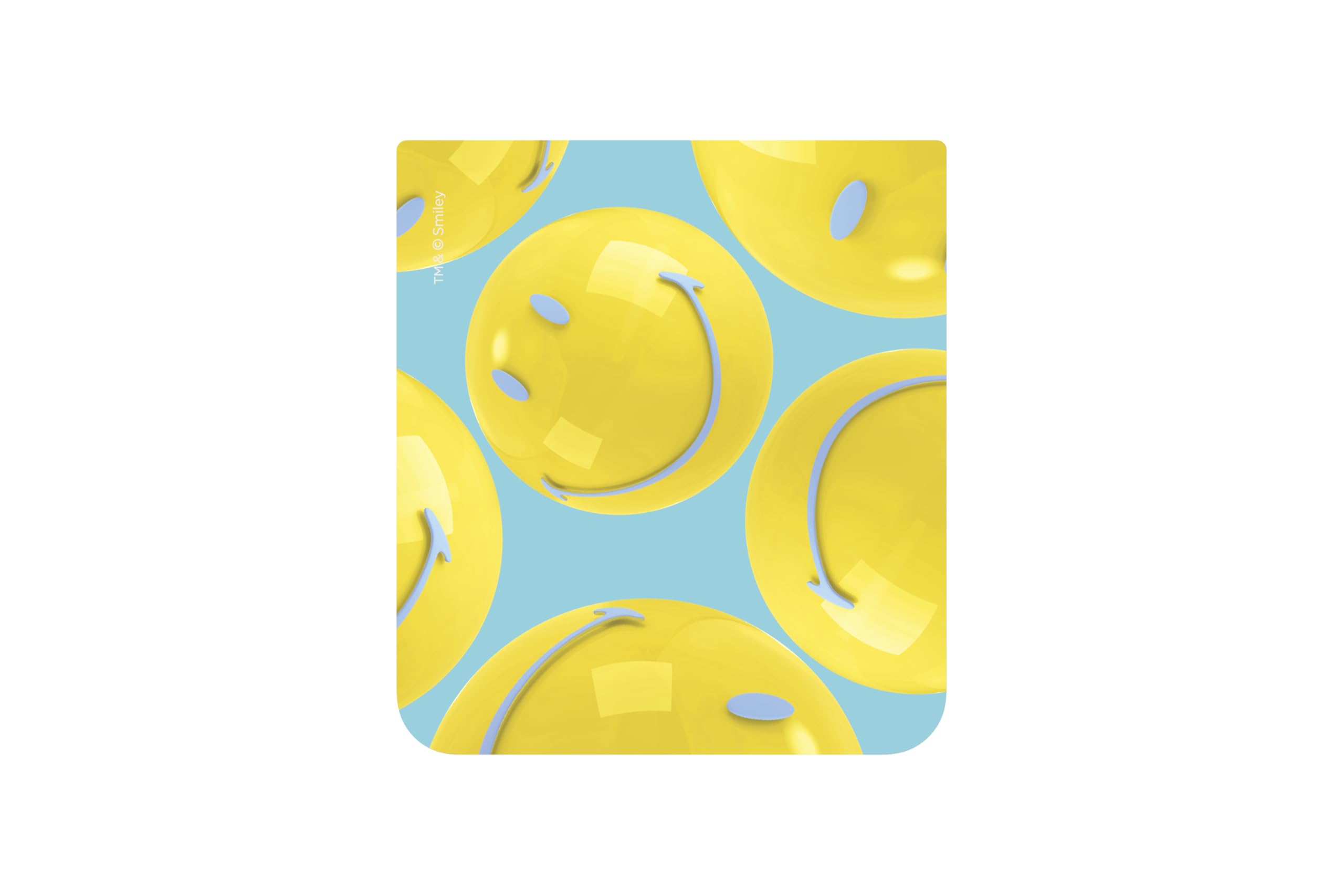Samsung Galaxy Official Smiley 'Balloon' contents card for Z Flip5 FlipSuit Case, Blue