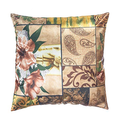 ANAIA Multi Design Print Cushion Cover, 16x16 Inch, Multi (Set of 5)
