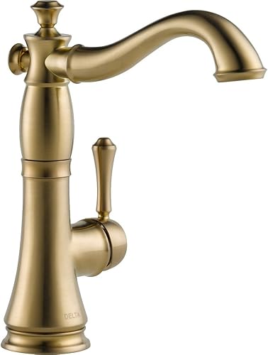 Miniatura 5 de Delta Faucet Cassidy - Grifo de barra de bronce aceitado, grifo de fregadero de barra de un solo agujero, grifo de barra húmeda de un solo agujero,