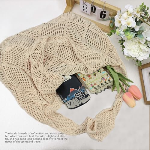 Bolso Tote de Playa con Crochet Estilo Boho para Mujer miniatura 6