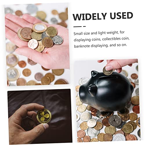 Cajas para Monedas 25mm 100 Piezas Plástico Transparente miniatura 6