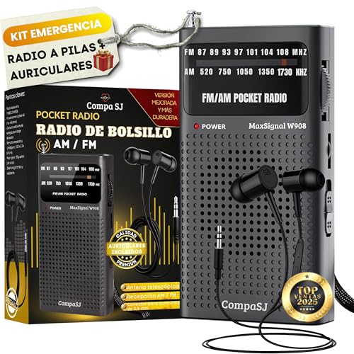 Imagen de SUPER MAX Radio a Pilas Portátil Pequeña Am