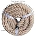 Twisted Cotton Rope (3/4 in x 50 ft) Natural Thick Rope for Crafts, Railings, Hammock, Decorating (Brown)