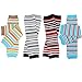 juDanzy newborn 4-pack baby leg warmers (Newborn- 15 pounds) (Boy Stripes)