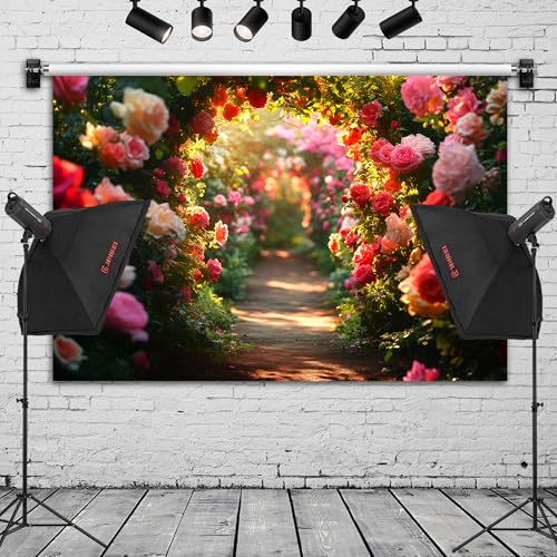Fondo Fotográfico Arco de Flores 72 x 43 Pulgadas miniatura 2