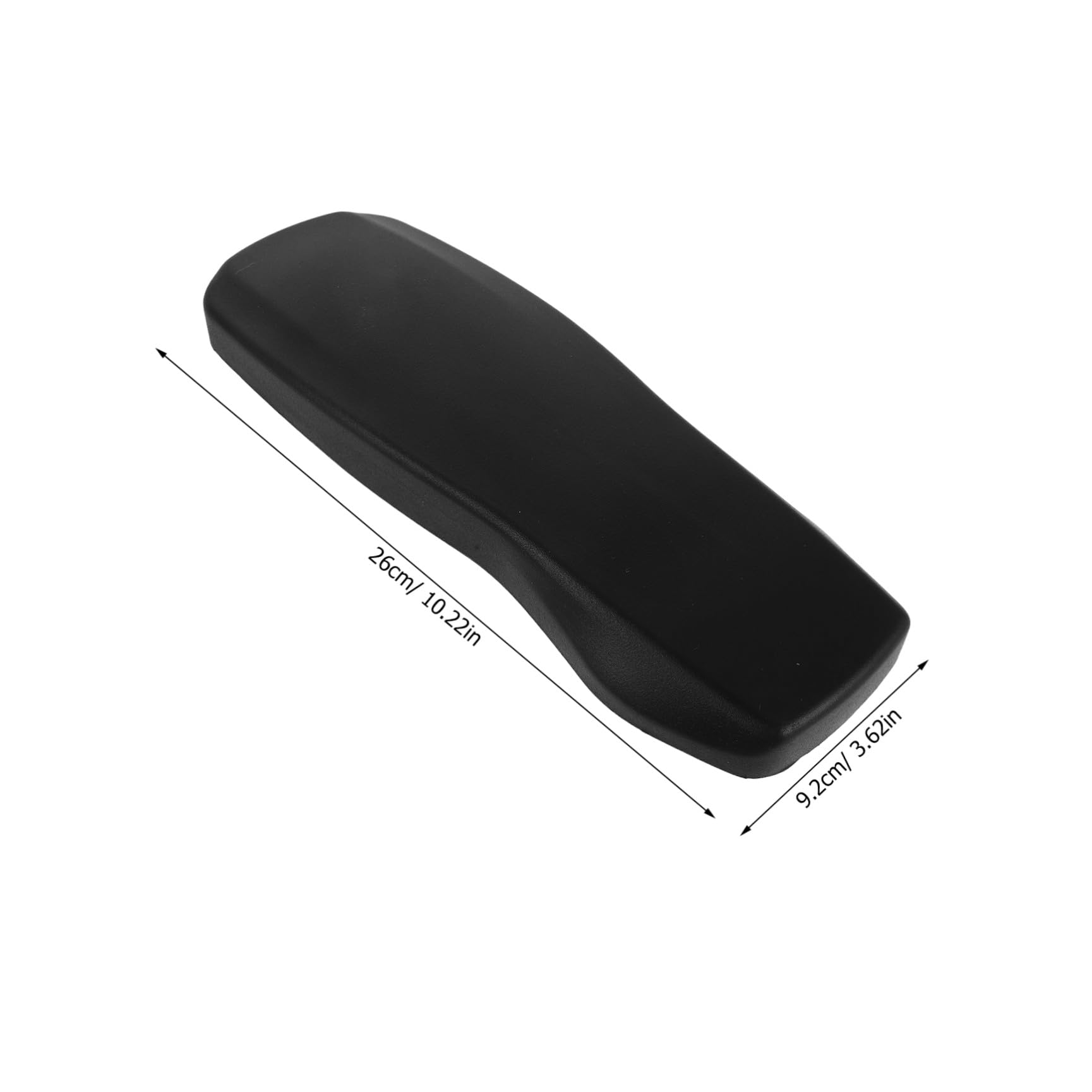 Almohadillas de Repuesto Distancia de Montaje 4 2 Piezas Reposabrazos de Silla PU Negro 26x9,2x2,5cm para Reposabrazos de Silla de Oficina