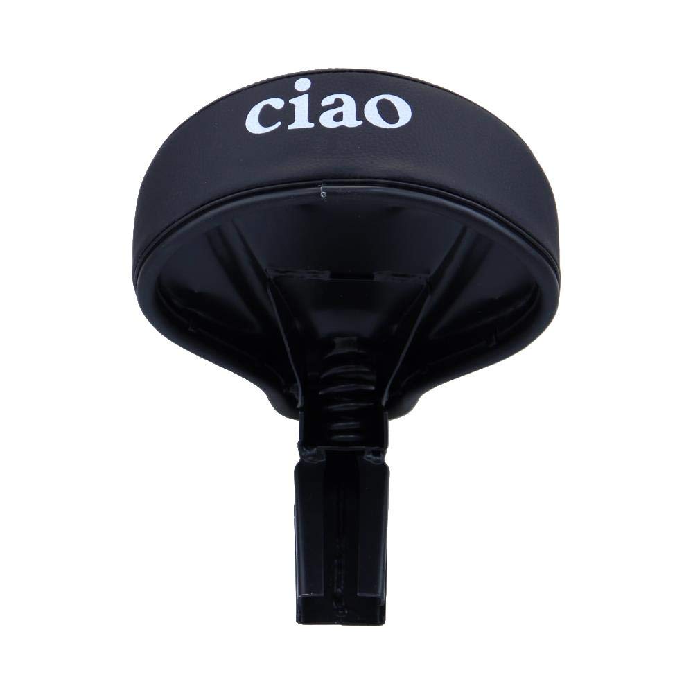 Sattel mit eckiger Sattelstütze für Vespa Ciao Bravo Boxer Schwarz