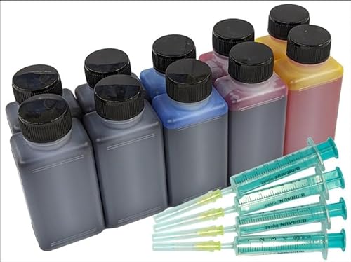 TiDis Druckertinte Nachfüllset für HP Envy 6010 6020 6022 6030 6032 6055