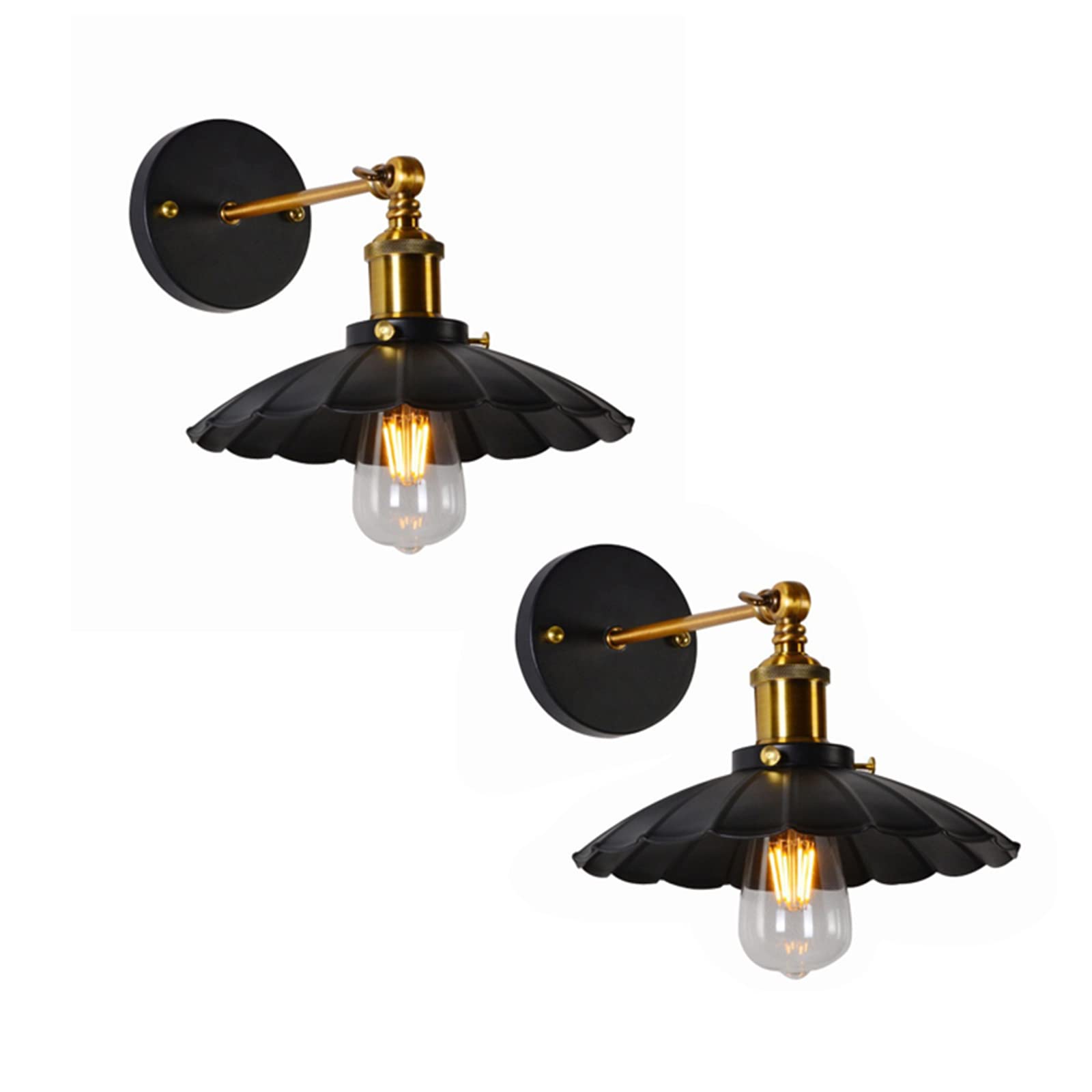 Luminaires muraux en métal ajustables pour chambre et salle de bain