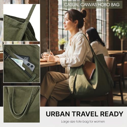 Bolso Tote Casual de Lona para Mujer ALUDAPIJU miniatura 6