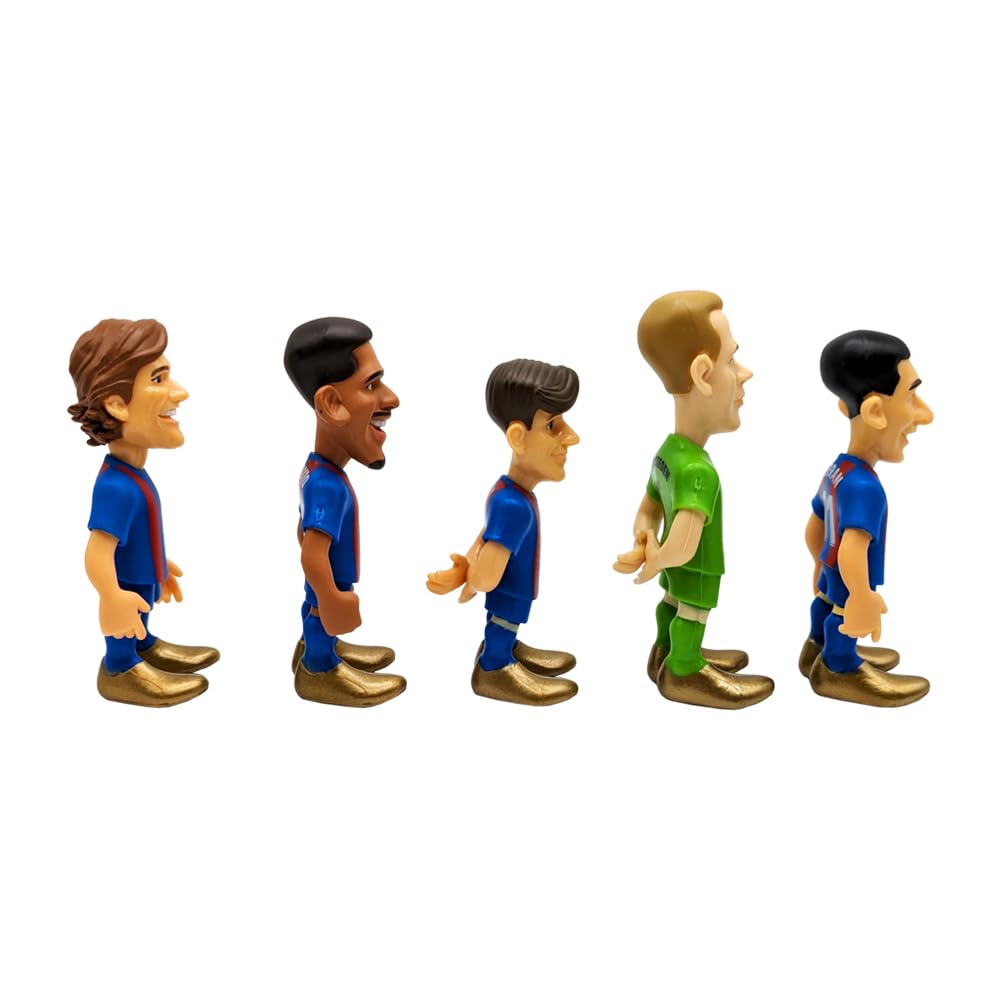 MINIX Bandai Pack of 5 FC Barcelona Figurines Marcos Alonso, Arajo