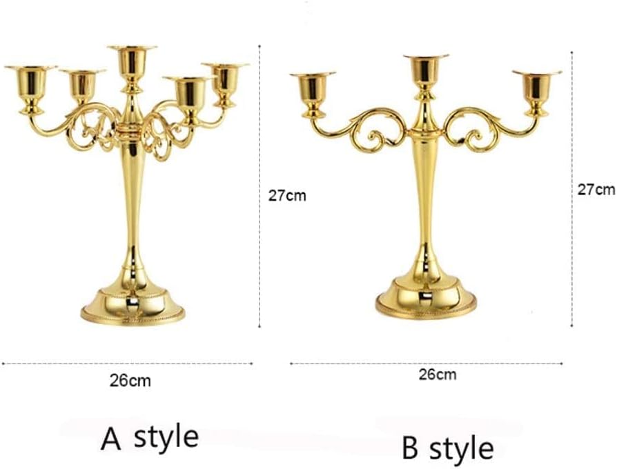 Candelabra Metal Candle Stand for Wedding Dining Table Party Home Decoration