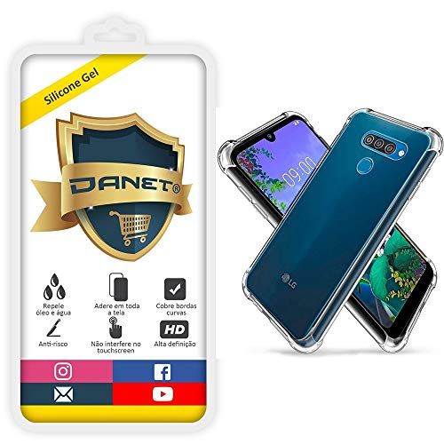 Kit Capa E Película Para Lg K50s com Tela de 6.5polegadas Capinha Case Transparente Air Anti Impacto