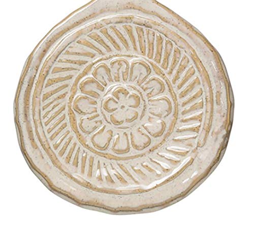 Embossed Stoneware Trivet With Handle #TOP1