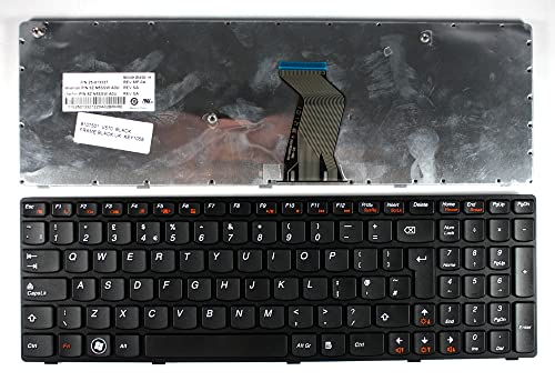 Clavier PC Portable Noir Lenovo 9Z.N5SSW.A0U pour Ecriture et Teletravail a la Maison