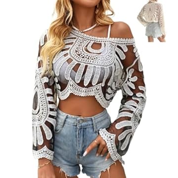 sheer tops with embroidery