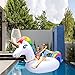 NEWYANG Unicornio Inflable Colchoneta - Juguete Hinchable Unicornio Piscina,PVC Adecuado para Piscinas...