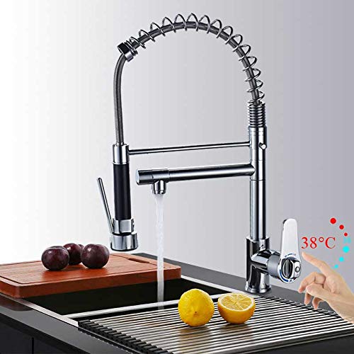 Robinet d'évier de cuisine Commercial finition chrome brillant - 2