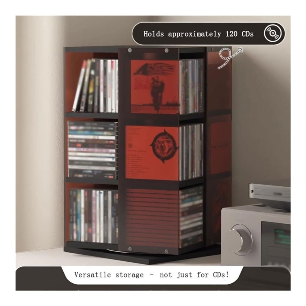 Stojak na płyty CD Obrotowy stojak na płyty CD Akrylowy stojak na albumy do domowego biura