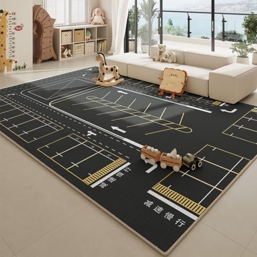 hhbzhdpg Alfombra Educativa para Jugar, Alfombra Suave para Gatear para Niños, Alfombra Interactiva Impermeable y Antideslizante para Guaridas y Tiendas Tipi(A,120 * 240cm)