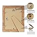 iRahmen 8x10 Picture Frame Set of 4, High Definition Real Glass Rustic Brown Frame, 8 x 10 Wood Photo Frames for Desktop Display and Wall Mounting