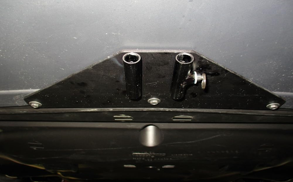 STO N SHO Front License Plate Bracket Compatible with 2015-2023 Dodge Challenger Non Wide Body (Except Hellcat) Without Adaptive Cruise