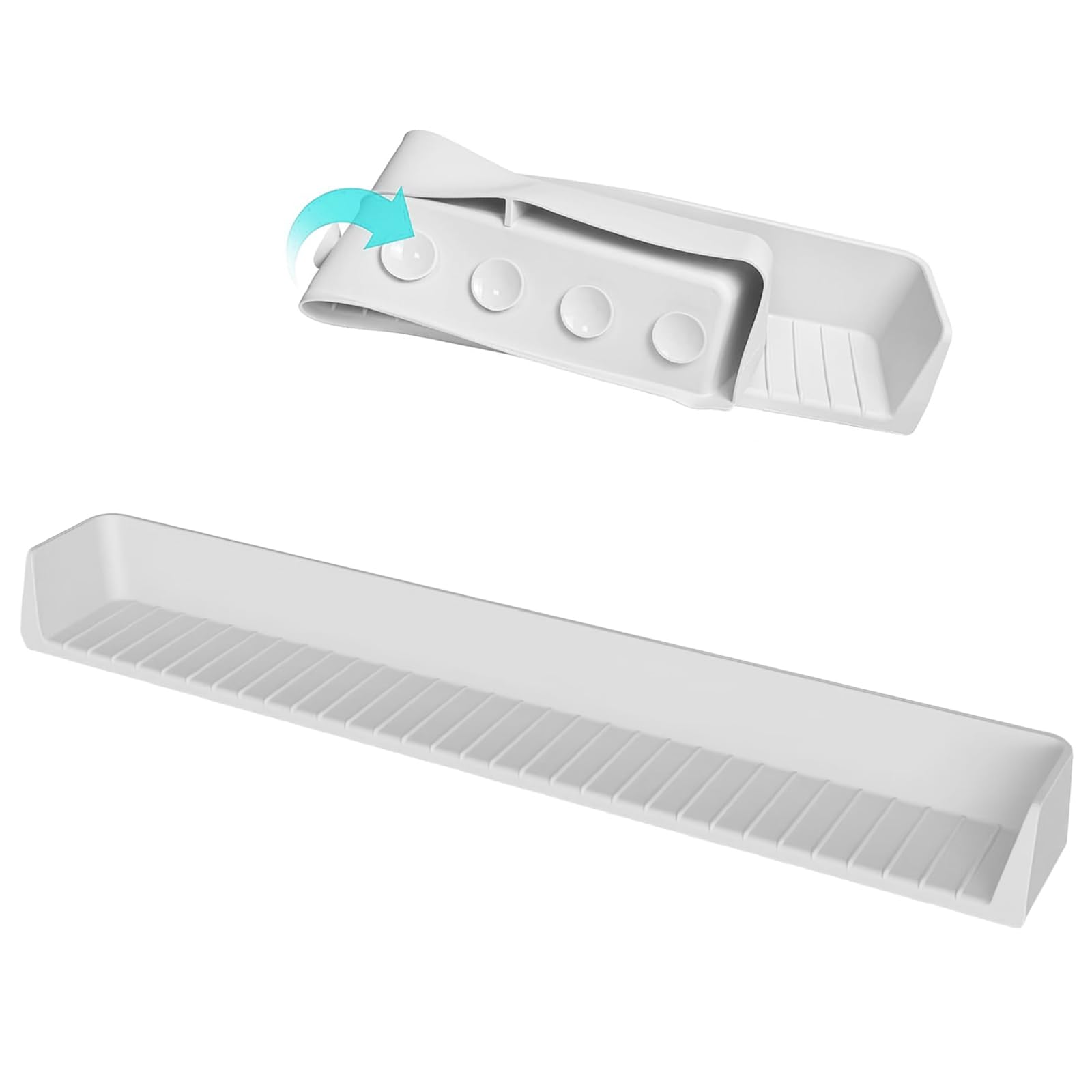 Bathtub Splash Guard for Tub, Bathtub Play Shelf Bathtoy Tray Caddy Bath Toys Storage Tub Play Shelf Tray Silicone Bath Caddy Bathtubs