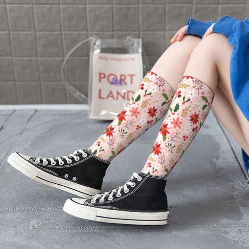 Image of Knee High Socks for Women Girls Fashion Women's Festival Stockings for Casual Running Work Travel