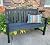 Outdoor Bench Weatherproof, 2-Person Garden Benches for Outdoors, All Weather HIPS Patio Bench Holds up to 800lbs, Never Rot or Fade, Comfort Bench for Porch, Garden, Patio, Backyard and Park, Black