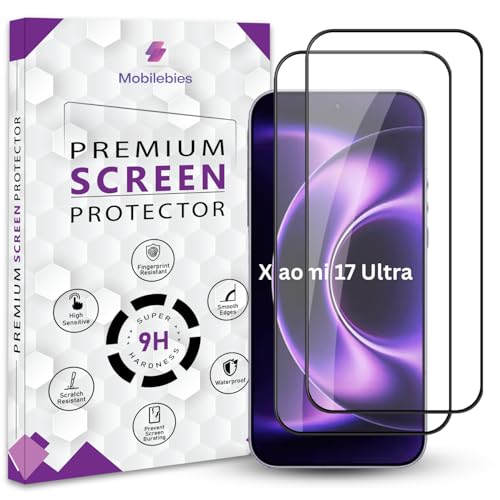 Image of Premium Tempered Glass Screen Protector Guard Compatible For Xiaomi 17 Ultra (6.9 Inch, Pack of 2) | Edge to Edge Coverage With Easy to installation kit