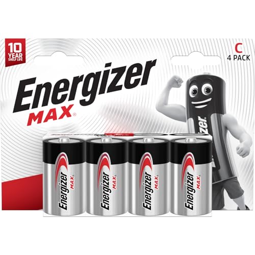 Energizer MAX - Pilas C (Paquete de 4) - 1.5V LR14