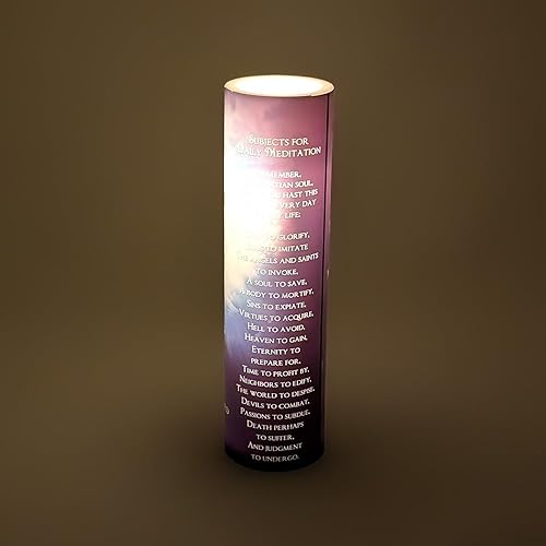 Miniatura 9 de Vela de oración devocional sin llama LED azul del Espíritu Santo